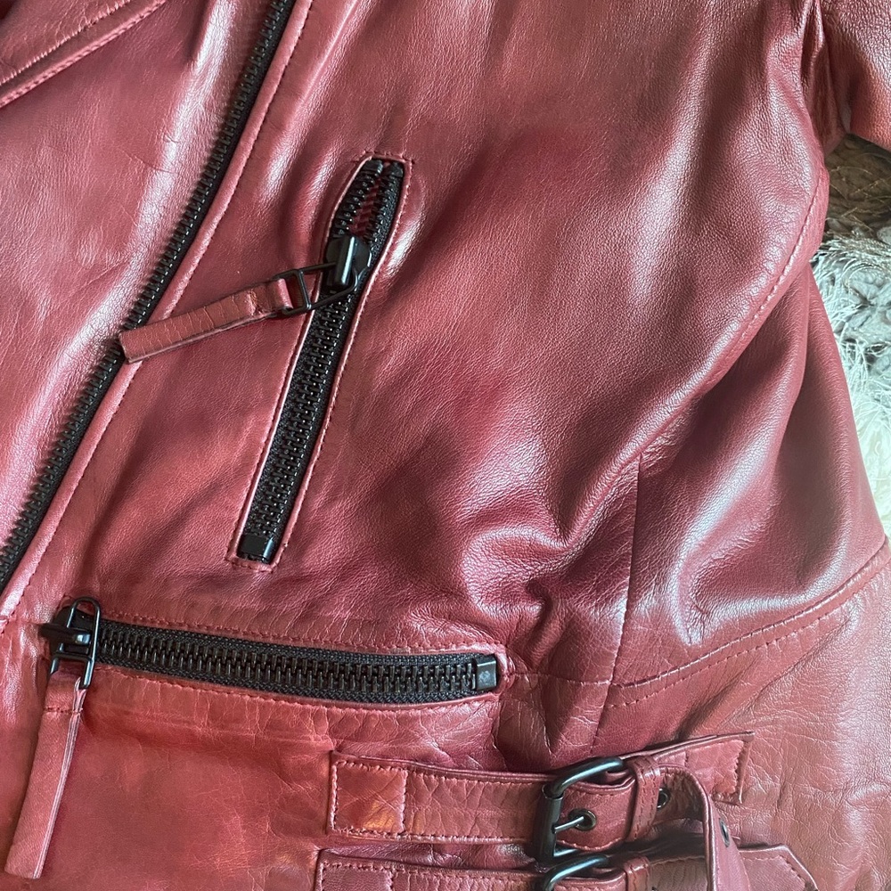 Bod & Christensen Lamb Skin Buttery Leather Jacket - Picture 5 of 7
